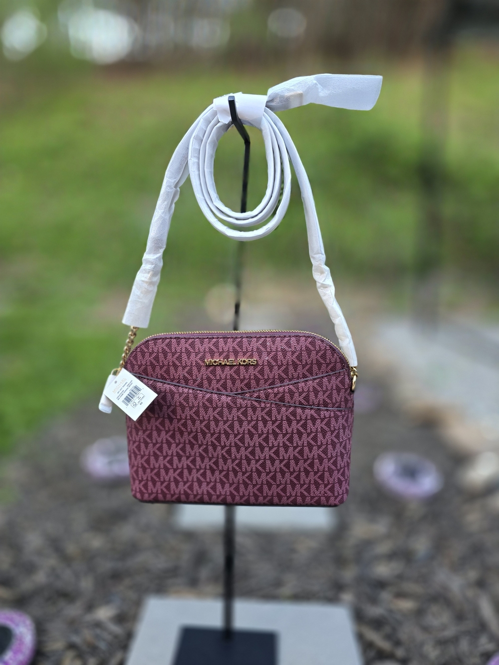 Michael Kors Pink Logo Crossbody Bag